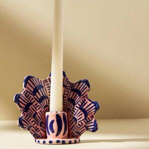 Lucie De Moyencourt Medium Shell Taper Candlestick Holder Anthropologie